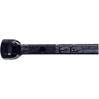 Catamount by ABB Standard Cable Tie, UV Resistant Black Nylon 6.6, 7.44"L, Tensile Strength 50lbs