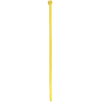 Catamount by ABB Miniature Cable Tie, Yellow Polyamide (Nylon 6.6), 3.94"L, 18lbs