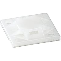 Catamount by ABB Cable Tie Mounting Base, Nylon 6.6, .74"L x.74"Wx.20"H, Size #4, Red Dot Ser