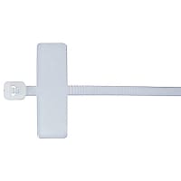 Catamount by ABB Mini Identification Cable Tie, Natural Polyamide (Nylon 6.6), 3.666"L, 18lbs