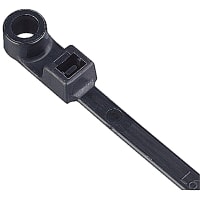 Catamount by ABB Integrated Mounting Hole Cable Tie, Black Polyamide (Nylon 6.6), 5.42"L, 30lbs