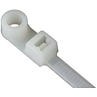 Catamount by ABB Integrated Mounting Hole Cable Tie, Natural Polyamide (Nylon 6.6), 5.42"L, 30l