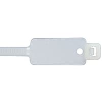 Catamount by ABB Identification Cable Tie, Natural Polyamide (Nylon 6.6), 7.656"L, 50lbs