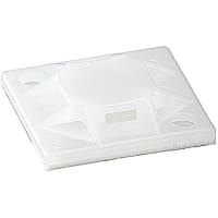 Catamount by ABB Cable Tie Mounting Base, Nat Nylon 6.6, .75"L x .75"W, AcrylicAdh Mount