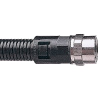 Adaptaflex by ABB Straight Conduit Fitting, Swivel Female Thread, 16mm, PG11, Nylon 66, Black