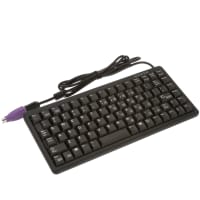 Cherry Americas Keyboard, Ultraslim, 86 Key, USB orPS/2 Combo Interface, US, MX Gold Keyswitch, Black