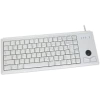 Cherry Americas Keyboard, Compact, 84 Key, Trackball W/2 Keys, USB, English/UK, MX Gold Keyswitch, Gray