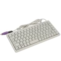 Cherry Americas Keyboard, Ultraslim, 86 Key, USB or PS/2 Combo Interface, US, MX Gold Keyswitch, Gray