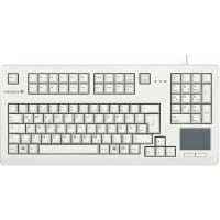 Cherry Americas Keyboard, Compact, 104 Key W/Touchpad, USB, English, Euro, MX Gold Keyswitch, Gray