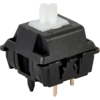 Cherry Americas Switch, Key, SPST-NO, Keyboard, Low Profile, 10mA, 12VDC, Soft Tactile, PCB, Std Force