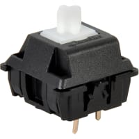 Cherry Americas Switch, Key, SPST-NO, Keyboard, Low Profile, 10mA, 12VDC, Soft Tactile, FP Mnt, Std Force