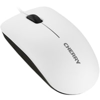 Cherry Americas Mouse, Corded, 3 Button, MC 1000, USB, 1200 DPI Optical Sensor, Pale Grey/White