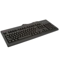 Cherry Americas Keyboard, 104 Key, TAA Compliant, USB or PS2 Combo Interface, MX Silent Blk Keys, Blk