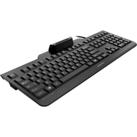 Cherry Americas Keyboard, Secure Board, Corded, Integrated PC/SC Smart Card Reader, USB, Black