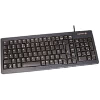 Cherry Americas Keyboard, Compact, 104 Key, USB/PS2 Combo Interface, UK, MX Gold Keyswitch, Black