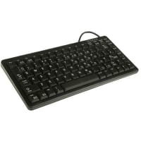 Cherry Americas Keyboard, Ultraslim, 83 Key, USB or PS/2 Combo Interface, UK, MX Gold Keyswitch, Black