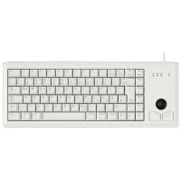 Cherry Americas Keyboard, Compact, 84 Key, Trackball W/2 Keys, PS/2, English/UK, MXGold Keyswitch, Gray