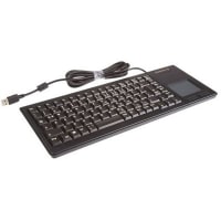 Cherry Americas Keyboard, Compact, 89 Key, W/Touchpad and 2 Keys, USB, Germany, MX Gold Keyswitch, Blk