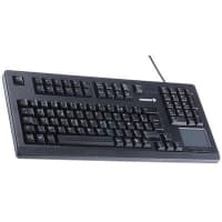 Cherry Americas Keyboard, Compact, 105 Key W/Touchpad, USB, France, MX Gold Keyswitch, Black