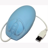 Cherry Americas Mouse, Washable, Optical, With Scrolling Buttons, 105mm X 57mm, Medical Blue