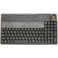 Cherry Americas Keyboard, W/MSR, SPOS, Biometric, QWERTY, 106 Keys, FPR, USB, IP54, Program, Blk