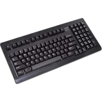 Cherry Americas Keyboard, Compact, Black, PS/2, 101Keys, 16In.