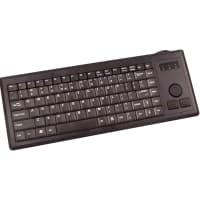 Cherry Americas Keyboard, Black, 14.5 Inch, WipeKey, USB, IP55