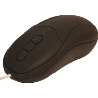 Cherry Americas Mouse, Corded, 3 Button, Optical, USB, Sealed, Washable, Nema 4, Hypo-Allergenic, Black