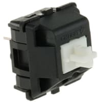 Cherry Americas Switch, Key, SPST-NO, Keyboard, Low Profile, 10mA, 12VDC, W/O LED, W/O Pins