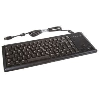 Cherry Americas Keyboard, Compact, 84 Key, Trackball and 2 Keys, USB, UK, MX Gold Keyswitch, Black