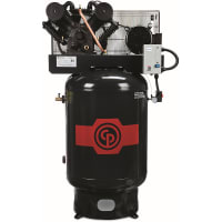 Chicago Pneumatic Compressor Air Compressor, electric, 10HP, 120 gal, 208-230V, 3PH, 8090253066, RCP Iron serie