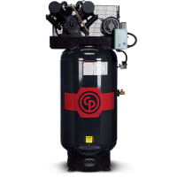 Chicago Pneumatic Compressor Air Compressor, 2 stg elec, 7.5HP, 80 gal, 208-230V/1, 8090254627, Iron Simplex serie