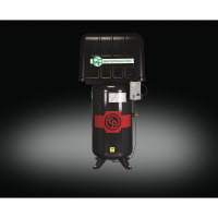 Chicago Pneumatic Compressor Air Compressor, 2 stg elec, quiet perform, 5HP, 80gal, 230V, 8090252423