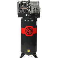 Chicago Pneumatic Compressor Air Compressor, 2 stg elec, 5HP, 80gal, 230V/1, 8090302822