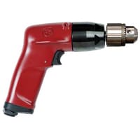 Chicago Pneumatic Tools Air Drill, 3/8"Key, 1Hp, 750W, 1/4" Air Inlet, 2600Rpm, CP1117 Series