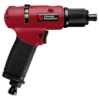 Chicago Pneumatic Tools Screwdriver, Pistol Cushion, 1/4" Drive, 1700Rpm, 1/4" Air In, CP2612 Series