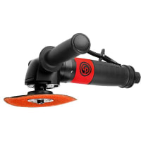 Chicago Pneumatic Tools Angle Sander, 5" Pad Size, 3/8" Inlet, 12000 RPM. 1.48 HP, 6151 Series