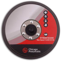 Chicago Pneumatic Tools Pad, Diameter 6 in, Thread Size 5/16 to 24