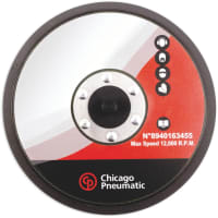 Chicago Pneumatic Tools Sanding Pad, Diameter 6 in, Thread Size 5/16 to 24