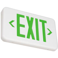 Chloride by Signify Compac LED Exit Sign, Nickel Metal Hydride Battery, Red Letters, White