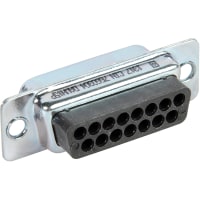 Cinch CONNECTOR D-SUB PLUG HOUSING LESS CONTACTS FOR 15 CRIMP PIN CONTACTS