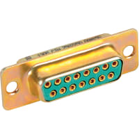 Cinch Connector d-sub str receptacle machinedcontacts solder cup term 15 socket cont