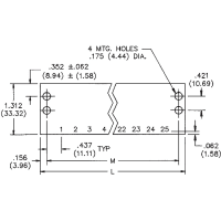 Cinch Marker Strip Term Strip 14 Barrier Conn Term Block Series 141