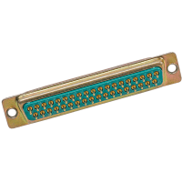 Cinch connector, d-subminiature, solder cup plug, mounting holes, 37 position