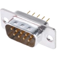 Cinch Cinch FD Series, 9 Way Mount Filtered PCB D-Sub Conn Plug, 2.76mm Pitch