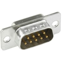 Cinch Cinch FD Series Panel Mount Filtered Solder D-Sub Conn Plug, 9 Way, 200V ac/dc, 5A