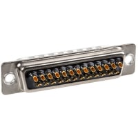 Cinch Cinch FD Series Panel Mount Filtered Solder D-Sub Conn Plug, 25 Way, 200V ac/dc, 5A