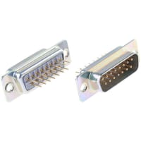 Cinch 15 Way Through Hole Mount PCB D-sub Connector Plug