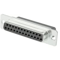 Cinch Straight Crimp D-Sub Connector Housing, Socket, 25 Way