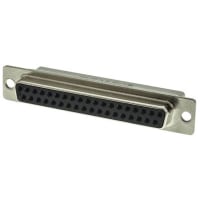 Cinch Straight Crimp D-Sub Connector Housing, Socket, 37 Way